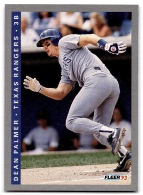Dean Palmer 1993 Fleer #325 Texas Rangers - Image 1 of 2