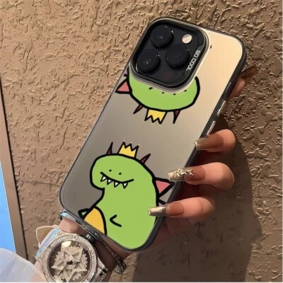 For iPhone 16 Pro Max 15 14 13 12 11 XR XS 7 8 Dinosaur Pattern Phone Cover Case - Image 1 of 4