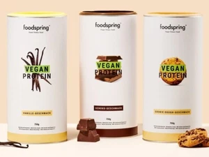 foodspring Proteine Vegane in polvere da 750gr - Pochi zuccheri Fonte di fibre - Foto 1 di 4