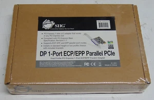 SIIG DP 1-Port ECP/EPP Parallel PCIe (JJ-E01211-S1) New Old Stock Factory Sealed - Picture 1 of 4