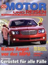 AvD Motor und Reisen 2003 9/10/03 Chrysler Crossfire Toyota Corolla BMW 5er C3