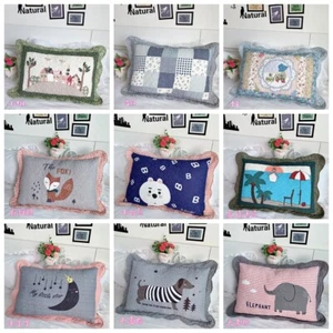 Shabby Quilted Cotton Cushion Cover Pillow Case Sham Patchwork Bed 40X60cm Retro - Picture 1 of 54