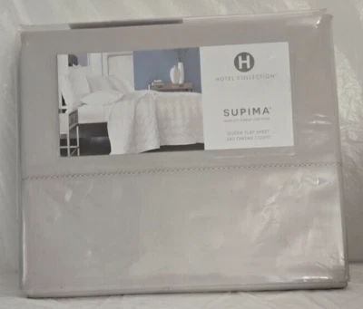 Sábana plana Queen 90" x 108" paladio Hotel Collection Supima 680 hilos Foto 1 de 2
