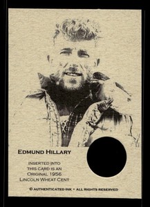 #NS0104 EDMUND HILLARY 1956 Coin Collector Oddball Card FREE SHIPPING