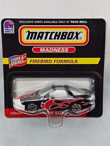 Matchbox Madness Taco Bell Exclusivo Firebird Formula 1998 Estrellas y Rayas Sin usar, en caja - Imagen 1 de 9