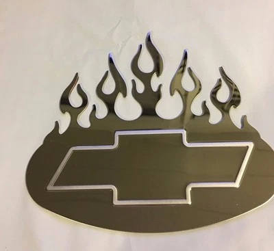 BullyTribal Flame Trim Emblem fits Chevrolet Cars - Image 1 of 4