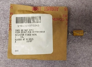 "1 PIECE" - PN# RER60F2001R - RESISTOR, FIXED WIRE - NSN: 5905-00-407-2243 - Picture 1 of 7
