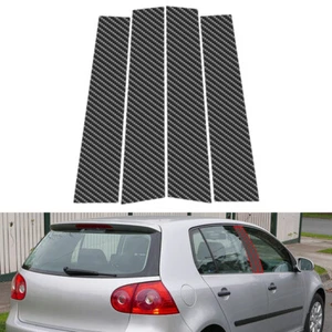 Für VW Golf Mk5 5-Tür 2003-2009 Schwarz Säulen Pfosten‌ Fenster Aufkleber - Picture 1 of 14