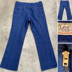 vintage Lee Jeans Lee Rider Boot Cut Flare Talon 42 zipper 38 X 32.5 - Picture 1 of 24