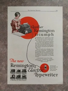 Vintage 1927 Remington Electric Typewriter Full Page Original Ad 422 - Picture 1 of 1