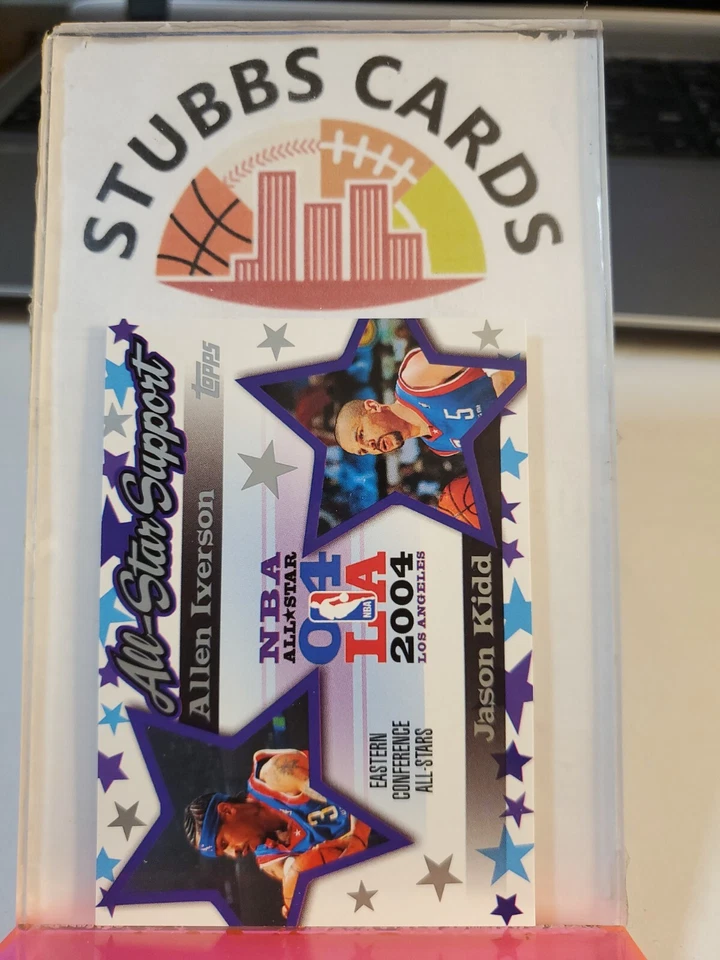 2004-05 Topps All-Star Support Allen Iverson Jason Kidd INSERT #AS-IK HOF MINT  - Image 1 of 2