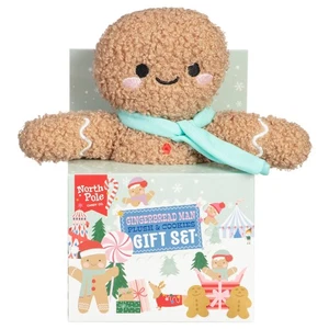 Gingerbread Man Plush & Cookies Gift Set Perfect Christmas Gift Set - Picture 1 of 7