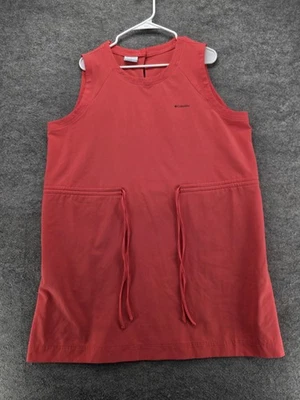 Vestido Columbia para mujer 2XL rojo sin mangas bolsillo cordón aire libre informal Foto 1 de 4