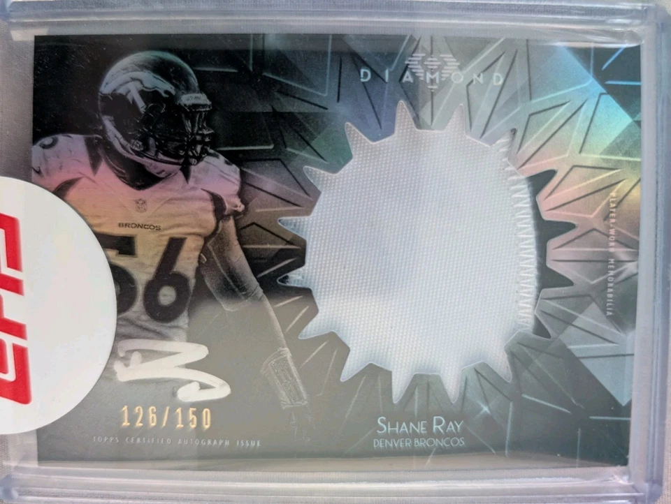 SHANE RAY 2015 Topps Diamond Relic /150 AUTO Autograph Card PWE - Image 1 of 1