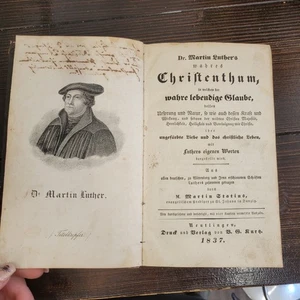 ⭐️ Antikes Luther-Buch – „Dr. Martin Luther’s wahres Christenthum“ –... - Bild 1 von 8
