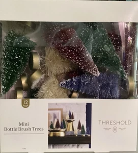 Mini Bottle Brush Christmas Trees By Threshold - Picture 1 of 2
