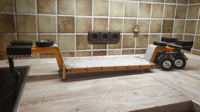 RARITÄT - Tieflader / Auflieger, gelb, Original WEDICO, 90 cm LüA - Bild 1 von 4