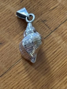 Vintage Sterling Muschel Muschel Anhänger TM-36 Mexico - Bild 1 von 6