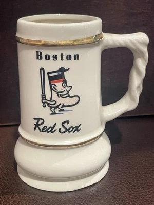 Mini caneca Stein vintage 1950 Boston Red Sox rara difícil de encontrar - Imagem 1 de 4
