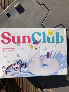 Anillo de unicornio flotador club solar verano piscina inflable playa juguetes acuáticos - Imagen 1 de 4