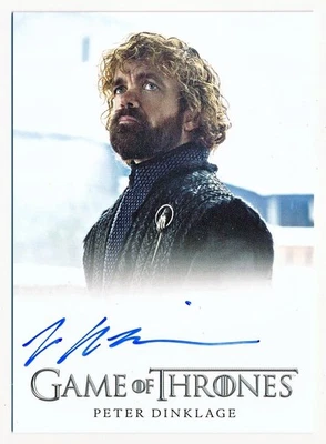GoT Legends of the Realm Peter Dinklage Full Bleed Autograph Incentive SP #NNO - Image 1 of 2