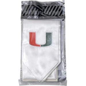 Herff Jones University Miami Abschluss Stola der Dankbarkeit offiziell weiß, neu - Bild 1 von 2