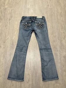 Rock Revival Marlon Slim Boot Herren 29x30 Denim Jeans bestickt Pattentaschen Y2K - Bild 1 von 12