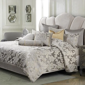 AICO Furniture - Assisi 9 Piece Queen Comforter Set"Platinum - Picture 1 of 1