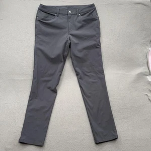 Pantalones Lululemon Para Hombres 32 Gris ABC 5 Bolsillos Elastizados Informales Oficina Viaje Golf - Imagen 1 de 9