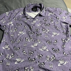 Men’s M RSVLTS Disney 100 “Dancing Toons” Kunuflex Short Sleeve Shirt 3XL - Picture 1 of 7