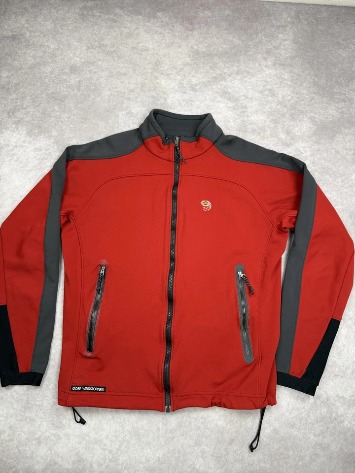 Chaqueta Mountain Hardwear Para Hombre Grande Roja Gris Gore Windstopper Softshell EE. UU. Foto 1 de 4