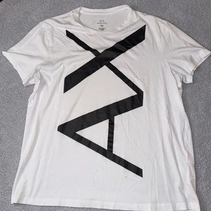 Armani Exchange A|X Weiß Rundhals Grafik Logo T-Shirt Herren XXL - Bild 1 von 6