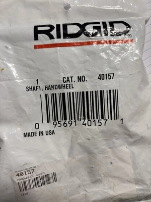 Genuine Ridgid OEM 40157 Handwheel Shaft, For Model 1224 Pipe And Bolt Thread M - Image 1 of 3