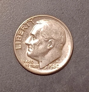 1980-D Roosevelt Dimes US Coins Collection Circulated (#1) - Picture 1 of 2