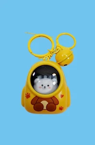 Kitty Cat Keychain Astronaut Teddy Bear Keyrings Space Bag Tags Backpack Clips - Picture 1 of 6