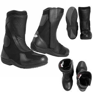 Stivali Omologati CE Moto Impermeabili Traspiranti Protezione Strada A-PRO Nero - Afbeelding 1 van 15