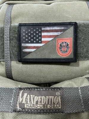 7th Special Forces Unit Morale Patch Tactical ARMY Hook Military USA Badge Flag - Image 1 of 4