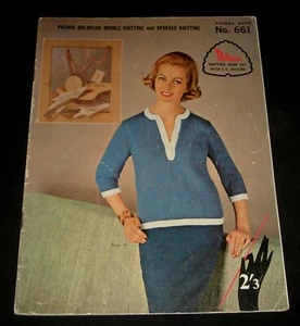 VINTAGE 1960s PATONS KNITTING BOOK # 661  WOMENS TOPS    - Picture 1 of 3