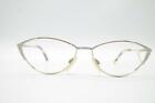 Vintage Cerruti 1881 C 1820 Gold Silber Oval Brille Brillengestell NOS
