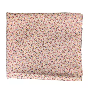Trapuntino Vintage Tessuto Artigianale Floreale Rosa Rosso Blu Fiori 44"x150" (4 iarde) - Foto 1 di 3
