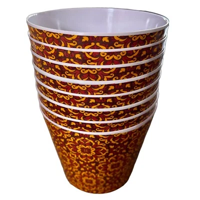 Reusable Popcorn Bowl Plastic Container Movie Theater Bucket 4 1/4” (lot of 8) - Image 1 of 4