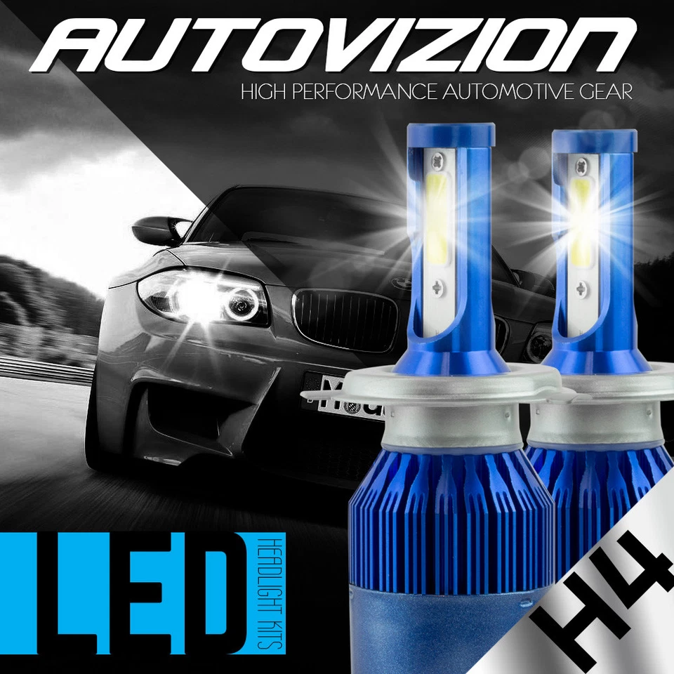 AUTOVIZION LED Headlight Conversion kit H4 9003 6000K 2004-2011 Chevrolet Aveo - Image 1 of 1