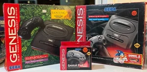 Sega Genesis Lot - Console, Boxes, Controller, Lion King Edition Box, Not CIB - Picture 1 of 21