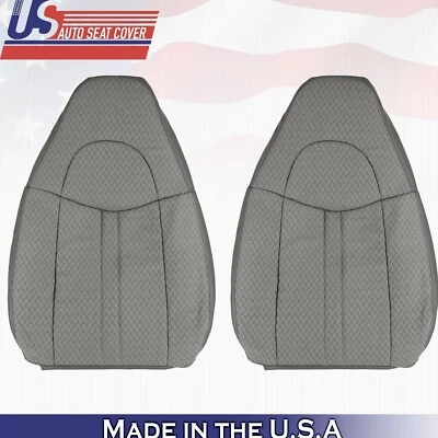 Cubiertas de tela gris para conductor y pasajero 2013 2014 para Chevy Express 1500 2500 3500 Foto 1 de 4