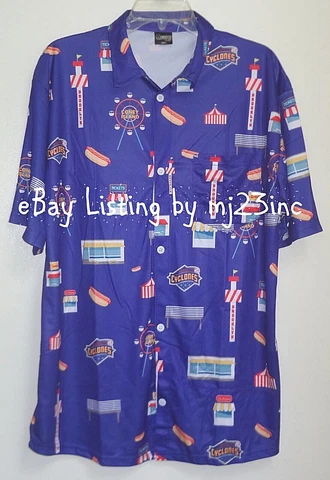 BROOKLYN CYCLONES HAWAIIAN SHIRT SZ XL NATHANS CONEY ISLAND LUNA PARK JERSEY SGA Cover