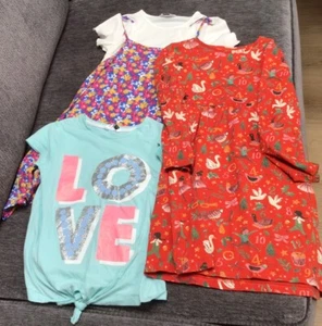 4 Young Girls - Age 6-7 Years Various Style Clothing With Christmas Dress (A50) - Picture 1 of 5