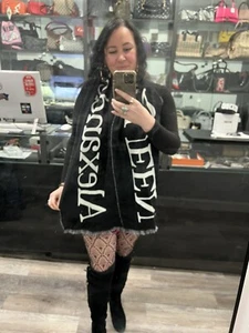 Alexander McQueen Black White Reversible Winter Scarf - Picture 1 of 3