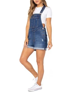 No Boundaries Juniors Core Shortall Size L Dark Wash --AD4-- - Picture 1 of 4