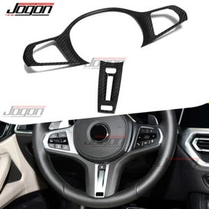 Carbon Steering Wheel Trim For BMW G30 G31 G32 M5 F90 X5 X6 G05 G06 540i 650i - Picture 1 of 9