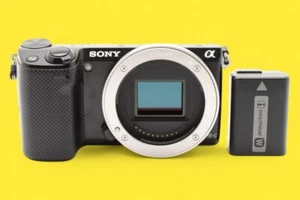 SONY Alpha NEX-5T Black Mirrorless APS-C Camera Body Only Used Tested - Picture 1 of 7